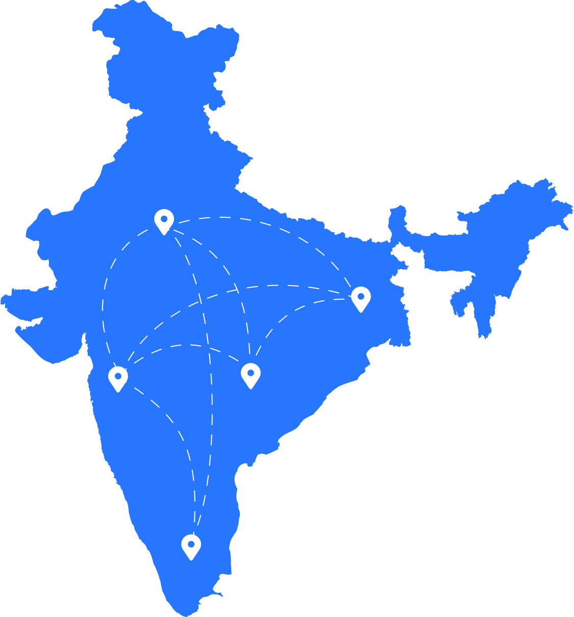 India Distribution Map